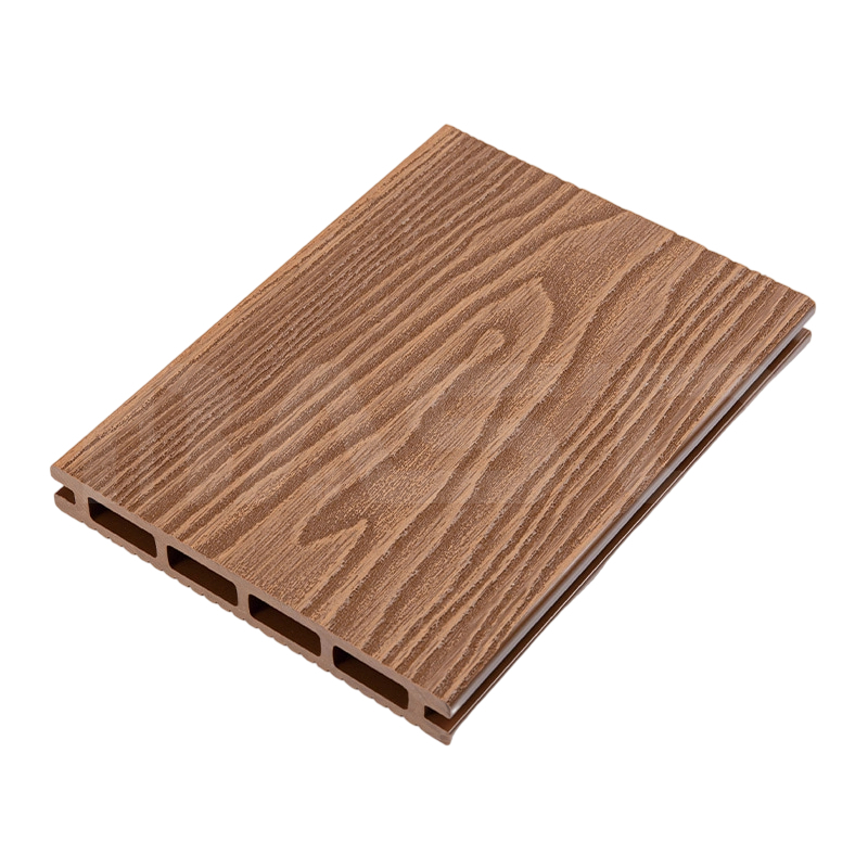 Tabla de terraza compuesta en relieve profundo 3D resistente a los rayos UV y no deslizante de 146 mm x 21 mm