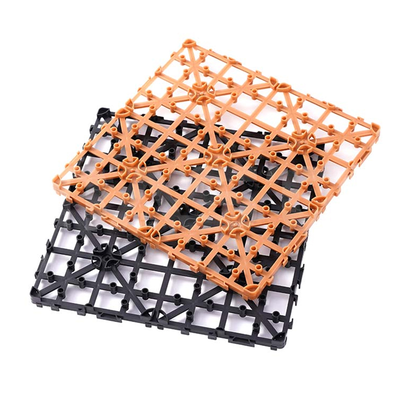 Base de plástico entrelazada para suelos Diy de 30 cm x 30 cm